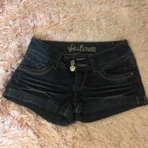 Wall Flower Denim Shorts